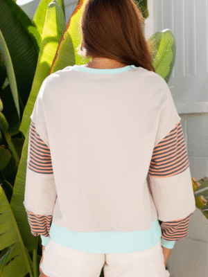 Jet Stream Drop-Shoulder Sweatshirt Jet Stream Sweatshirt Drop-Shoulder Casual Style