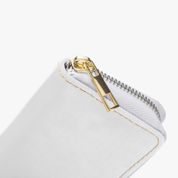 Blue personalized zipper card holder