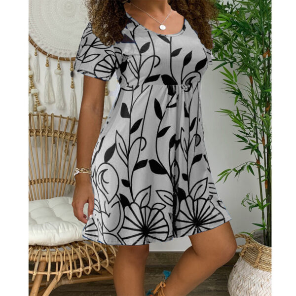 High Waist Swing Dress for Women