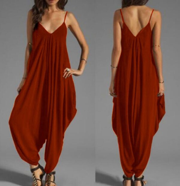 Suspender cotton jumpsuit
