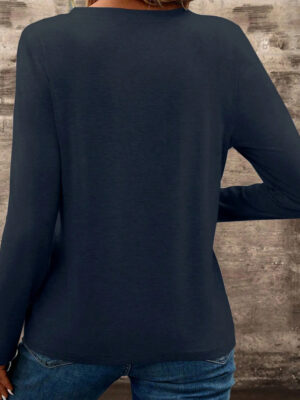 Pocket detail casual long sleeve shirt