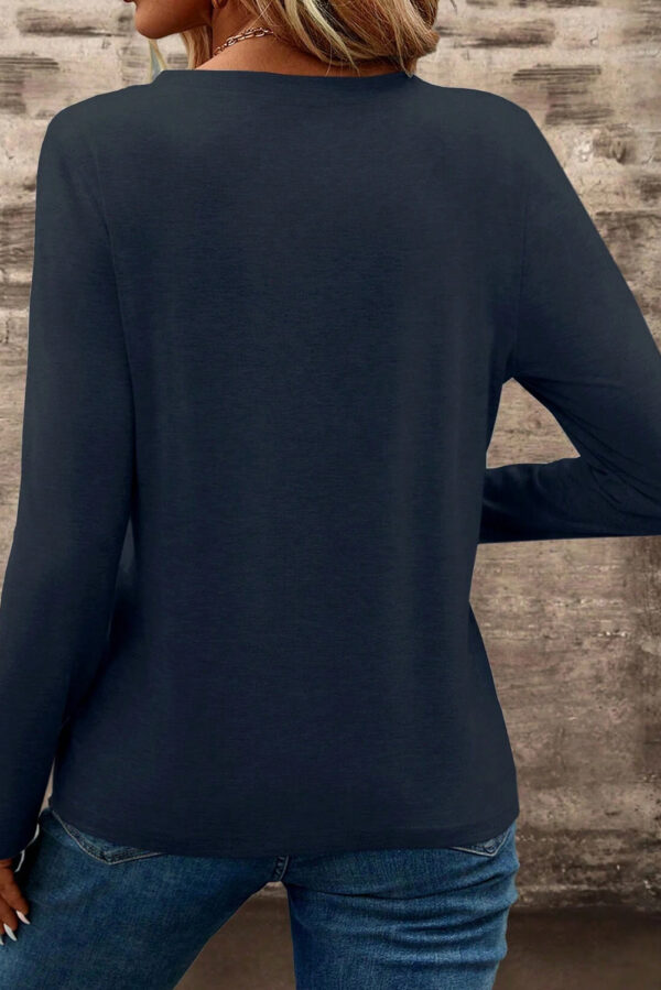 Pocket detail casual long sleeve shirt