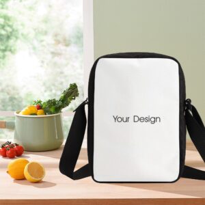 Custom unisex crossbody bag front view