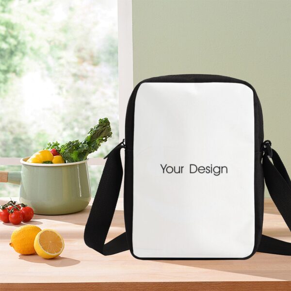 Custom unisex crossbody bag front view