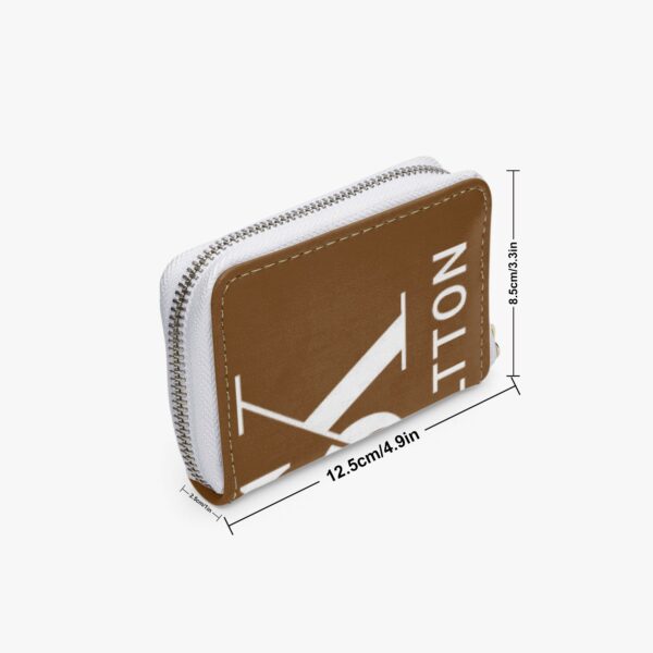 Black custom PU leather wallet