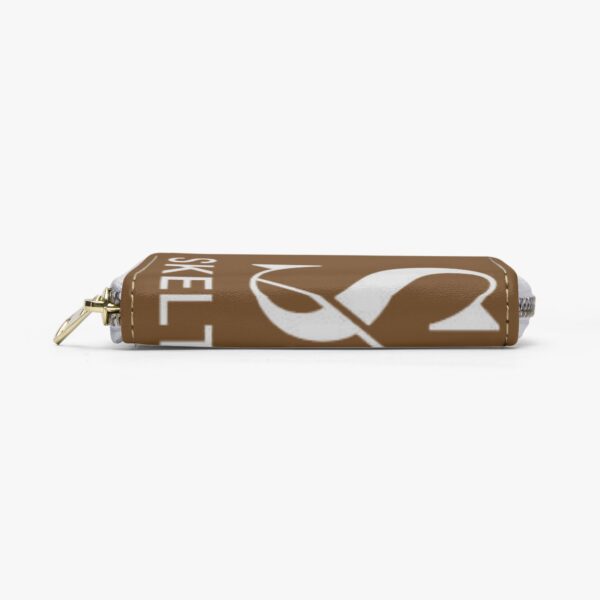 Back view of waterproof PU leather card holder