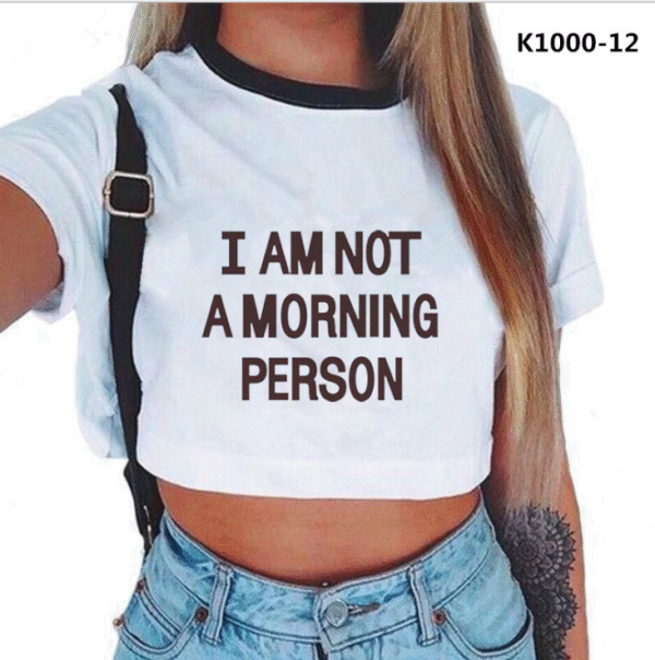 Khaki Streetwear Crop Top