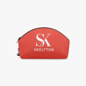 Personalized Curve Makeup Bag logo