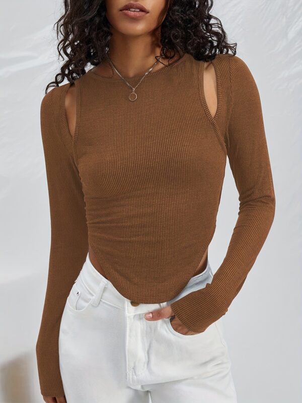 Lightweight Knit Round Neck Top