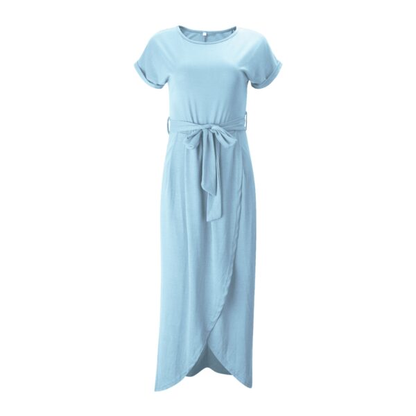 Short Sleeve Maxi Boho Dress for women - Image 6