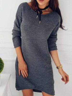 Long Sleeve Casual Loose Dress for Women