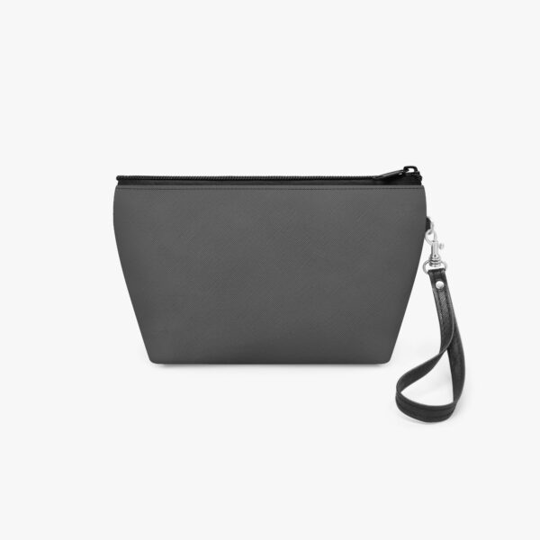 Zipper makeup bag with wrist strap