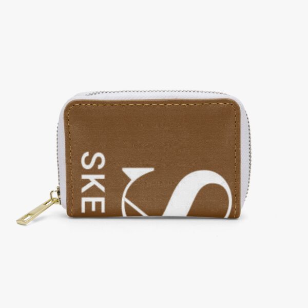 Inside view of custom zipper wallet
