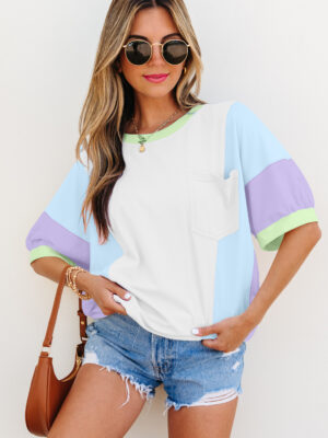 Half sleeve oversized tee styled for outdoor adventures