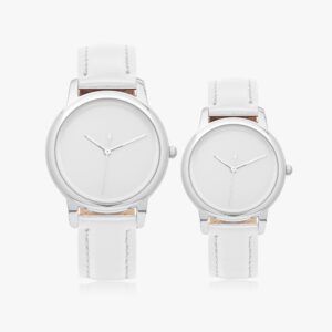 sleek minimalist leather watch