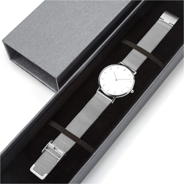 Ultra-thin quartz fashion watch lifestyle photo
