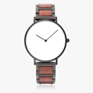 customizable wooden strap quartz watch