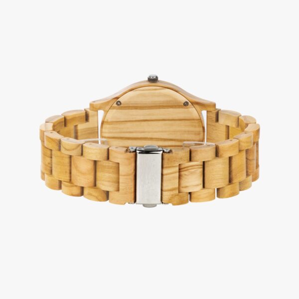italian olive wood custom dial watch unisex