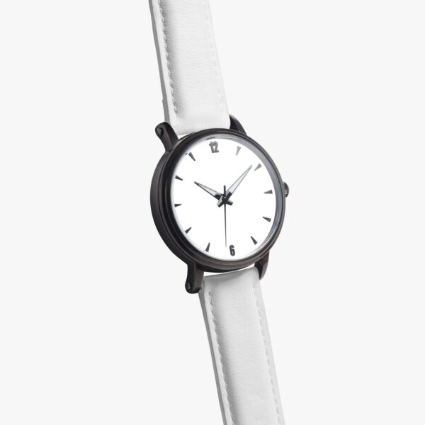 Close-up of crown and dial on customizable watch