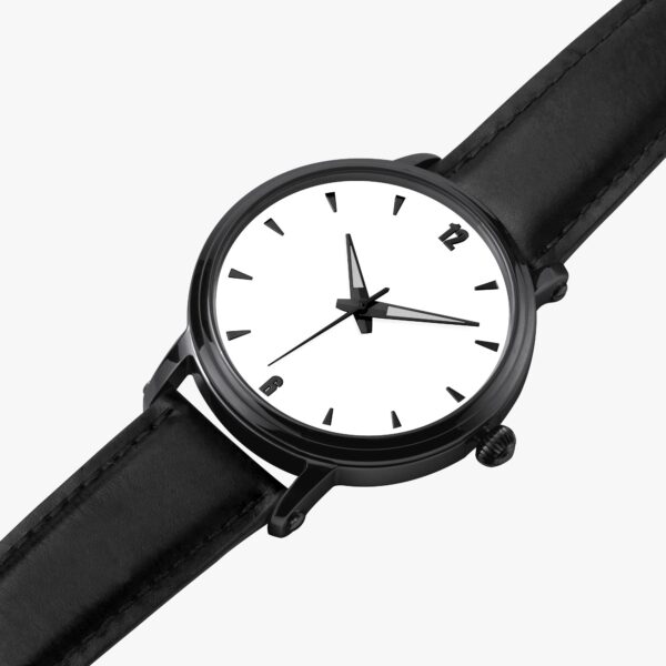 Watch next to gift box with customizable dial